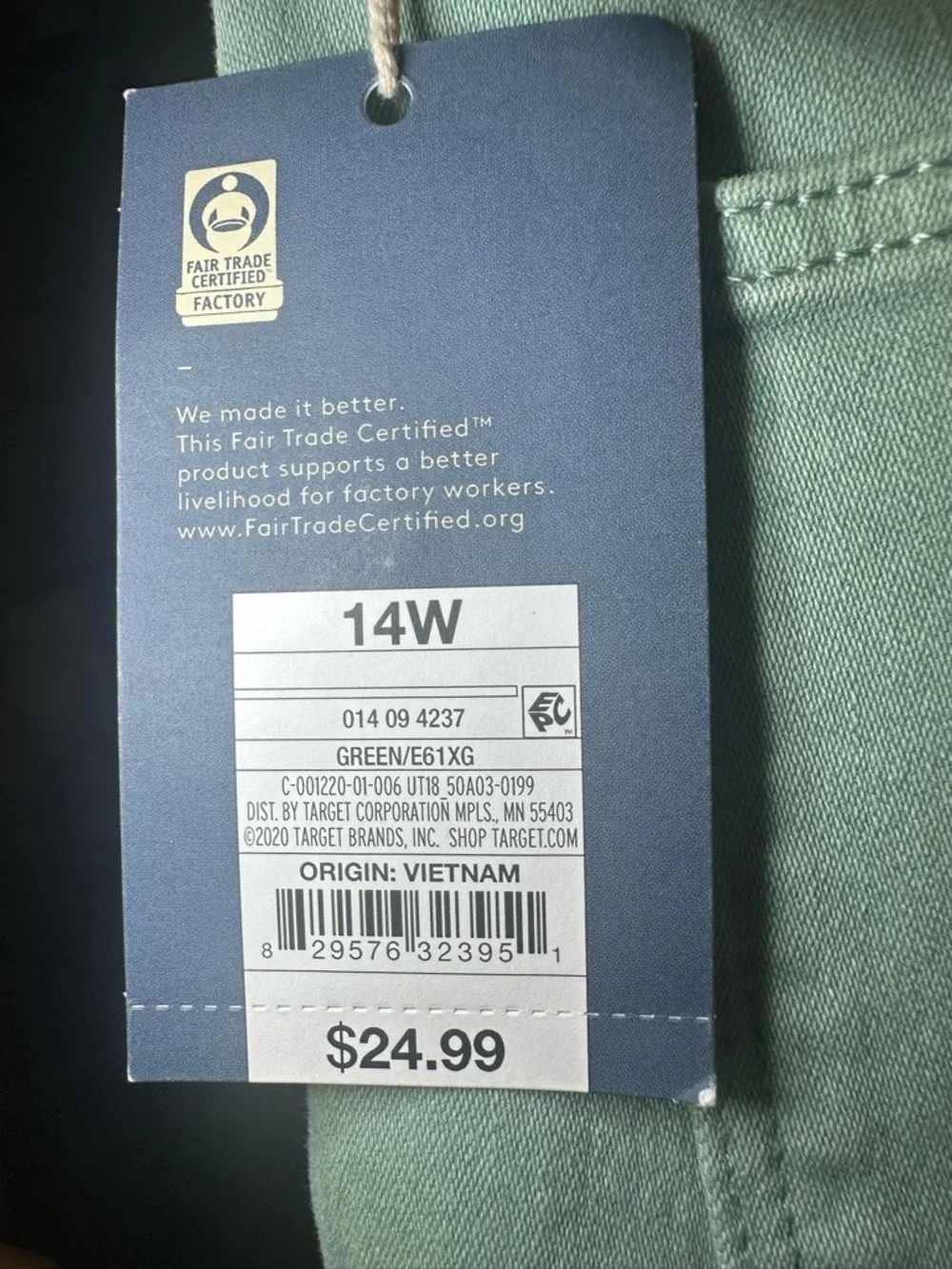 Universal Thread Mint Green Ankle Slim Jeans NWT - Picture 7 of 12